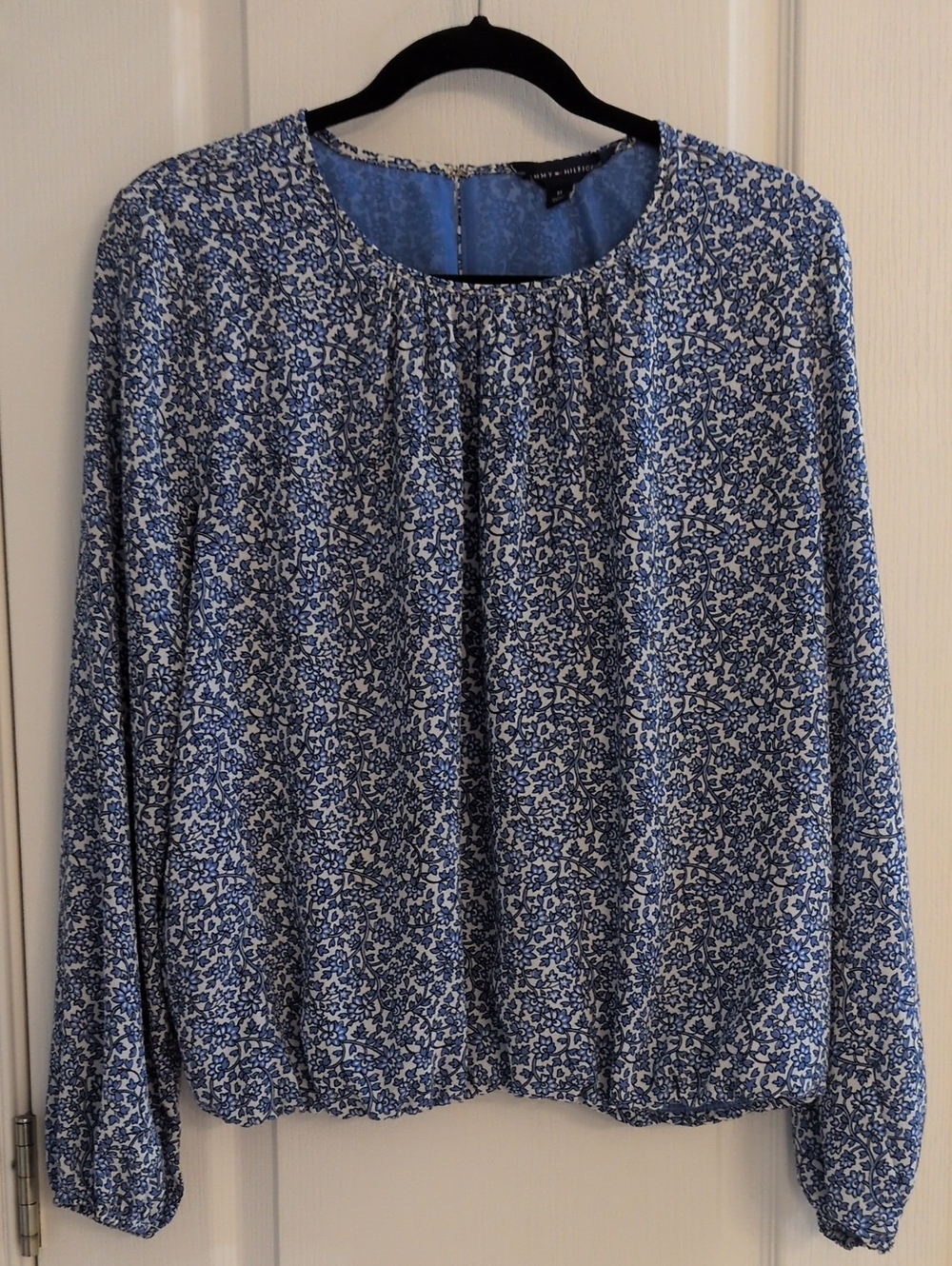 Tommy Hilfiger - Lightweight Blue Floral Blouse (Size M)